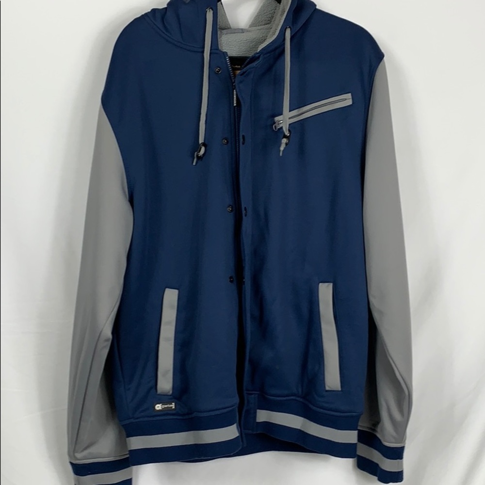 Aperture bonded fleece blue/grey jacket men’s XL